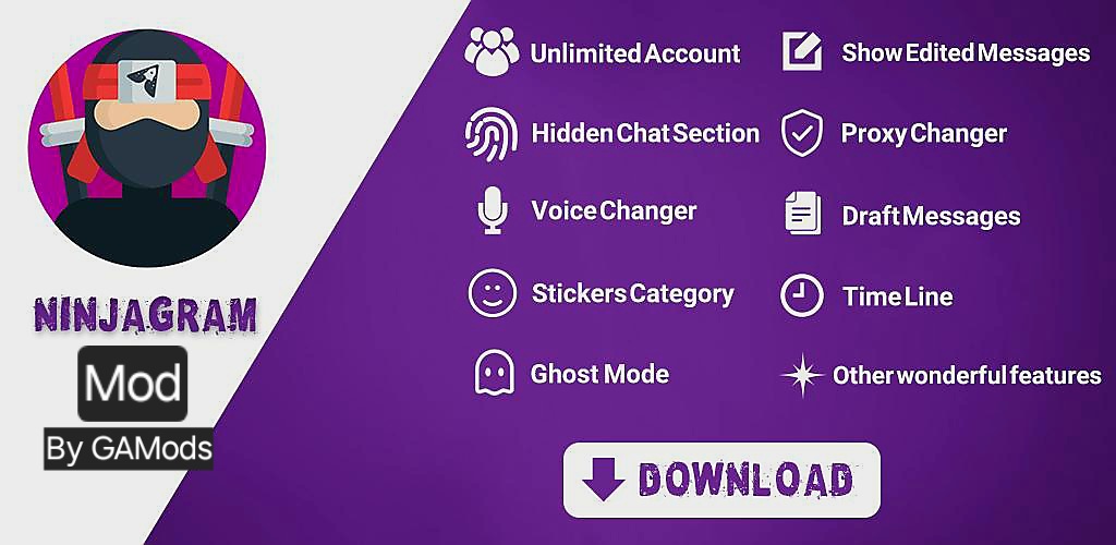 برنامج Ninjagram Ads Free آخر إصدار بدون إعلانات